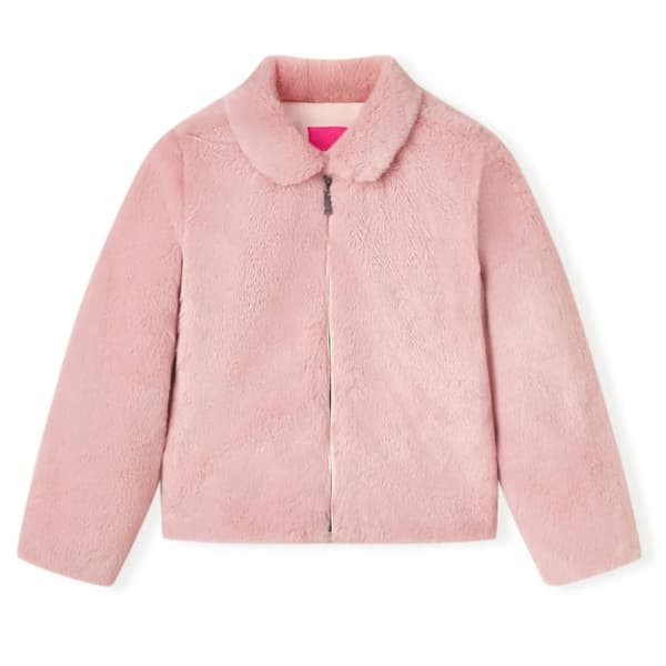 vidaXL Barnejakke fuskepels rosa 128