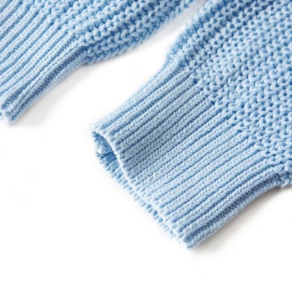 vidaXL Strikket cardigan til børn str. 128 blå