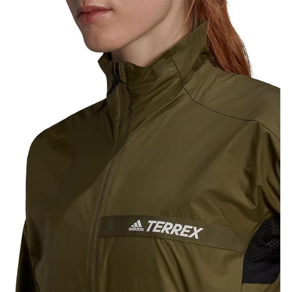 Adidas Jacka Mt Windbreaker Röd M Kvinna