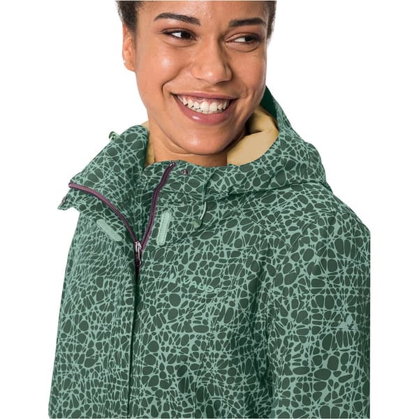 Vaude Jakke Rosemoor Aop Grøn 40 Kvinde