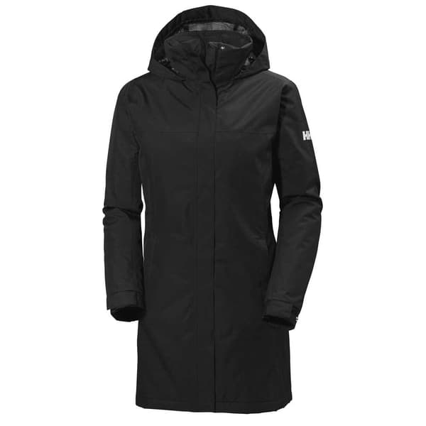 Helly Hansen Lang Isoleret Frakke Aden Sort L Kvinde