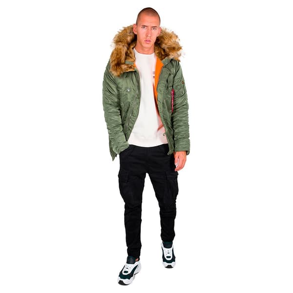 Alpha Industries Frakke N-3b Vf59 Grøn XL Mand
