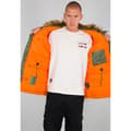 Miniatyrbillede 5 af 5: Alpha Industries Frakke N-3b Vf59 Grøn XL Mand