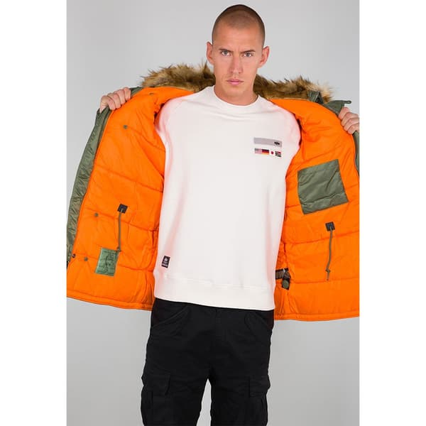 Alpha Industries Frakke N-3b Vf59 Grøn XL Mand