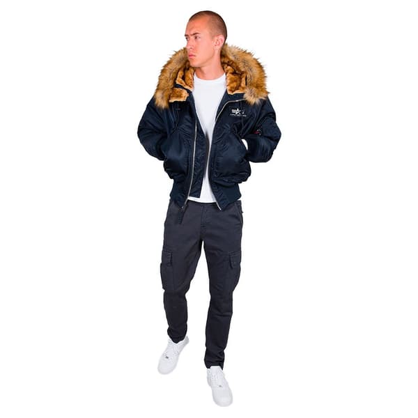 Alpha Industries Jakke 45p Custom Blå M Mand