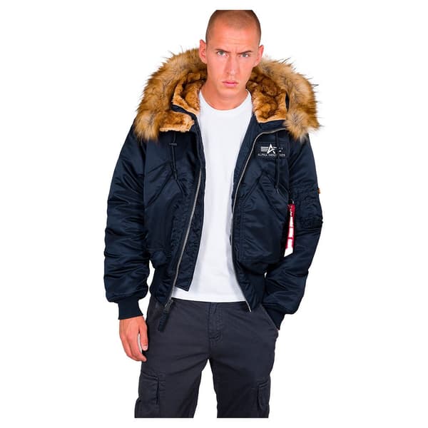 Alpha Industries Jakke 45p Custom Blå M Mand
