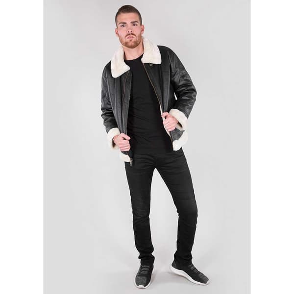 Alpha Industries B3 Fl Takki Musta S Mies