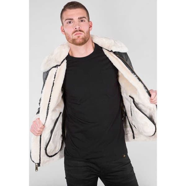 Alpha Industries B3 Fl Takki Musta S Mies