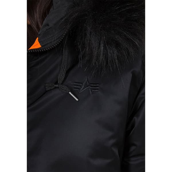 Alpha Industries Takki Long Fishtail Musta S Nainen