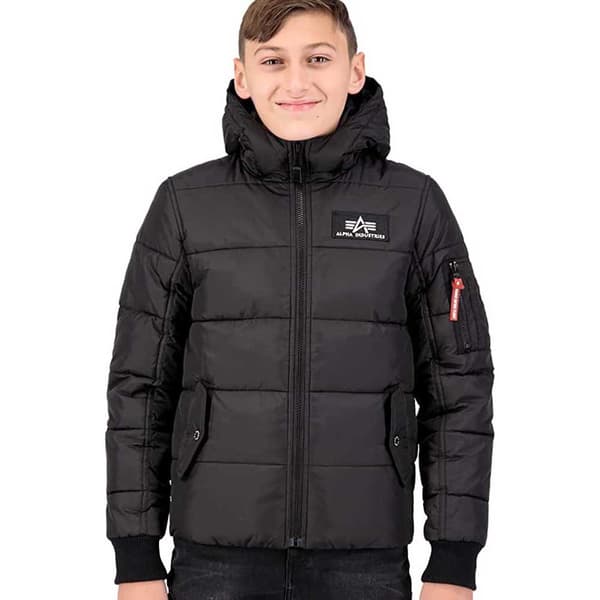 Alpha Industries Puffer Jakke Sort 14 Years Dreng