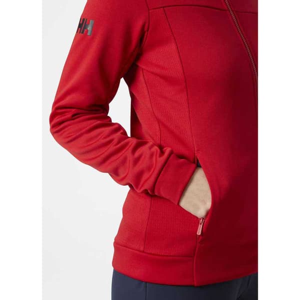 Helly Hansen Full Dragkedja Fleece Crew Röd L Kvinna