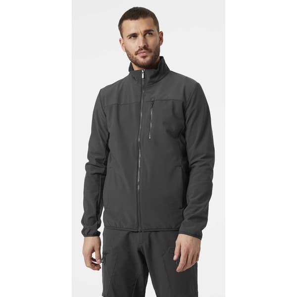 Helly Hansen Jacka Crew Softshell 2.0 Grå S Man