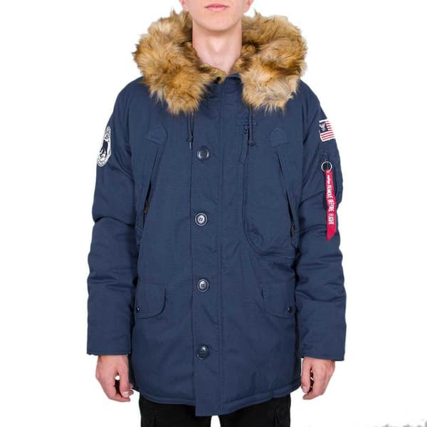 Alpha Industries Polar Jakke Blå M Mand