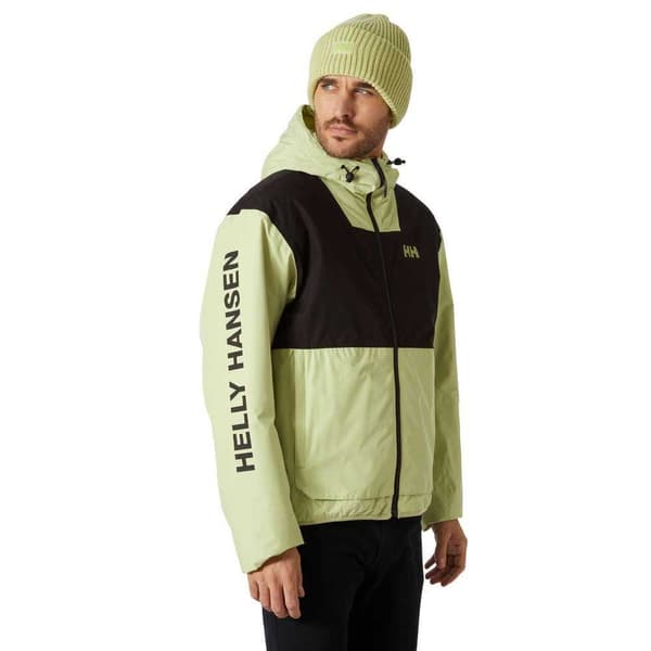 Helly Hansen Ervik Ins Rain Jakke Grøn L Mand