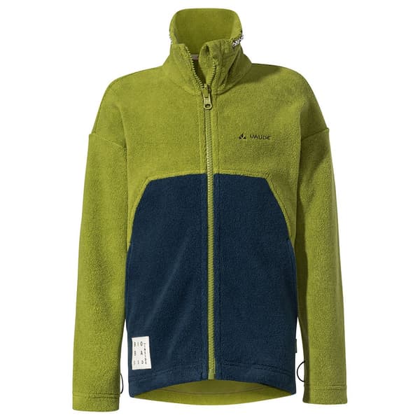 Vaude Full Dragkedja Fleece Caprea Cotton Grönt 146-152 cm
