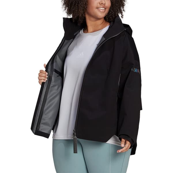 Adidas Jakke Myshelter R.r Big Sort 1X Kvinde
