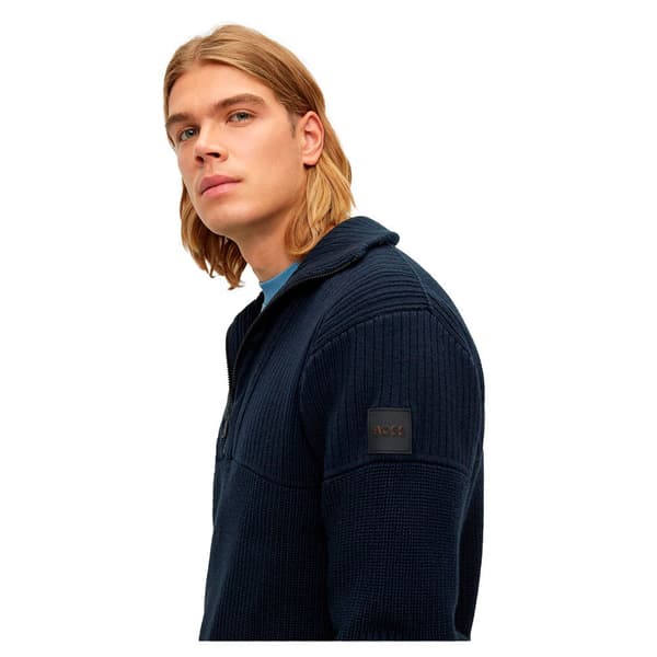 Boss Sweater Atondo 10246073 01 Blå L Mand