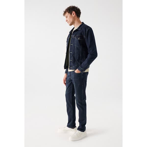 Salsa Jeans Jakke S-activ Regular Fit Blå L Mand