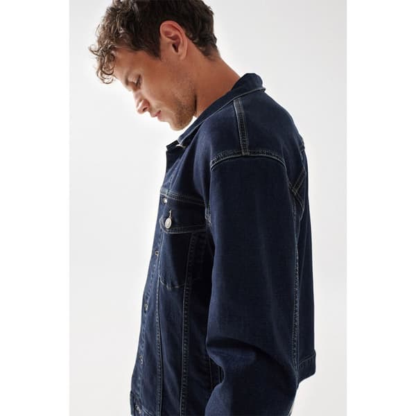 Salsa Jeans Jakke S-activ Regular Fit Blå L Mand