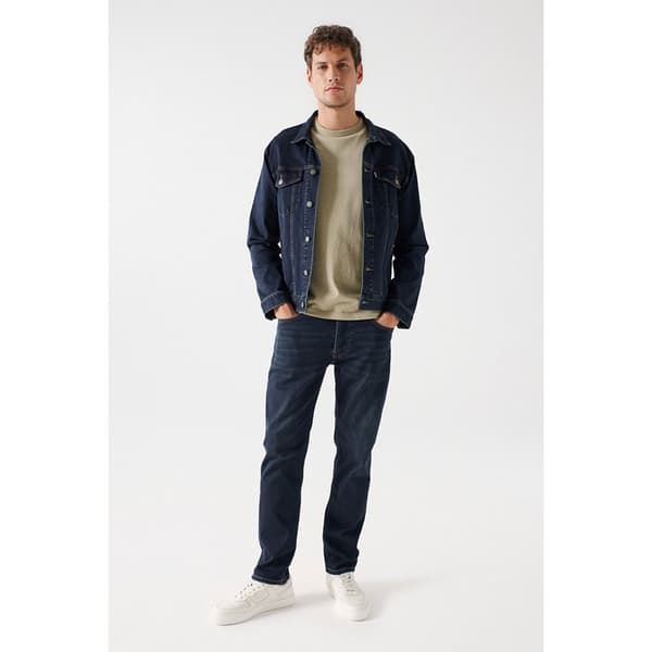 Salsa Jeans Jakke S-activ Regular Fit Blå L Mand