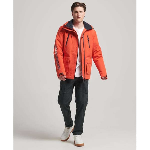 Superdry Regnjakke Med Fuld Lynlås Ultimate Orange S Mand
