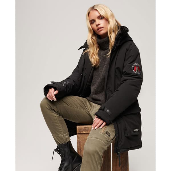 Superdry Vadderad Jacka City Svart S Kvinna