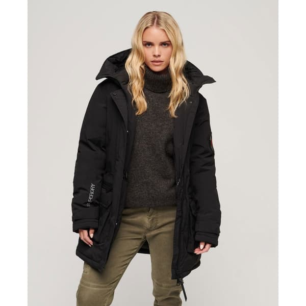 Superdry Vadderad Jacka City Svart S Kvinna