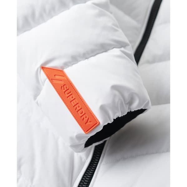Superdry Vadderad Jacka Microfibre Vit XS Kvinna
