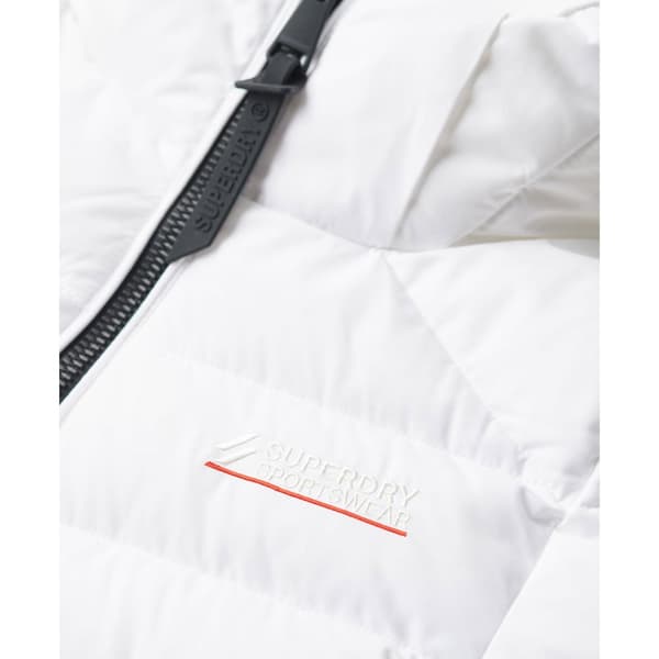 Superdry Vadderad Jacka Microfibre Vit XS Kvinna