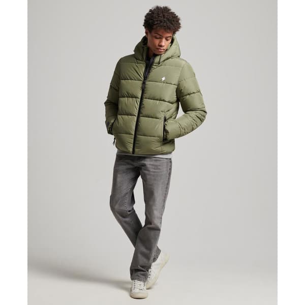Superdry Pufferjacka Sports Grönt S Man