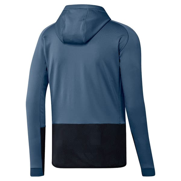 Adidas Fleece Med Fuld Lynlås Tx Flooce Blå S Mand