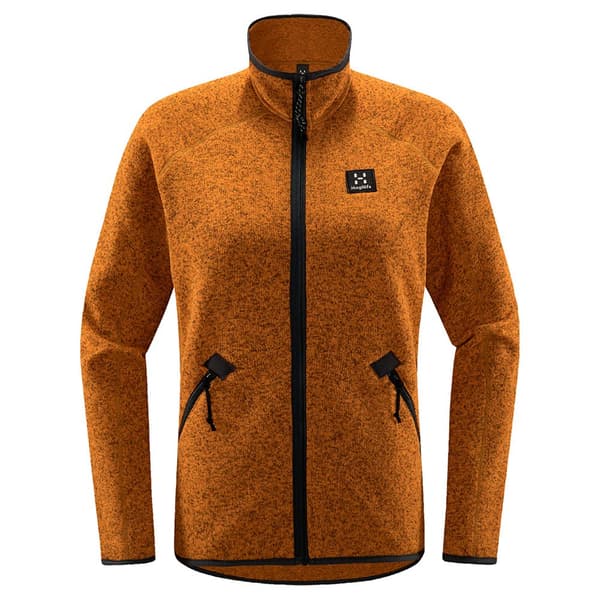 Haglofs Fleece Med Fuld Lynlås Risberg Brun M Kvinde