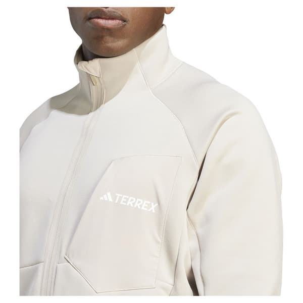 Adidas Täysin Vetoketjullinen Fleece Organiser Xperior Medium Fleece Beige 2XL Mies