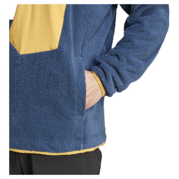 Adidas Fleece Med Fuld Lynlås Organiser Xploric High-pile-fleece Pullover Blå L Mand