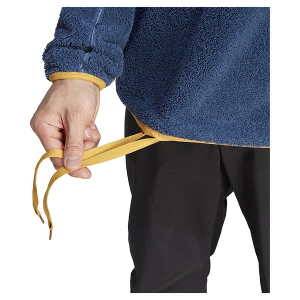 Adidas Fleece Med Fuld Lynlås Organiser Xploric High-pile-fleece Pullover Blå L Mand