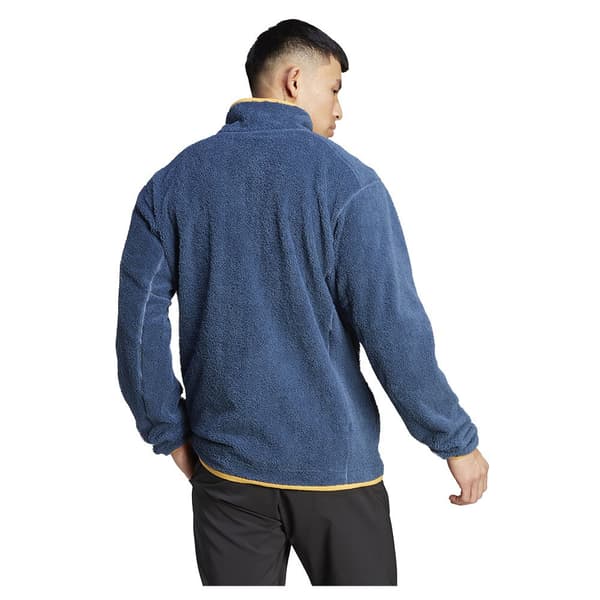 Adidas Fleece Med Fuld Lynlås Organiser Xploric High-pile-fleece Pullover Blå L Mand