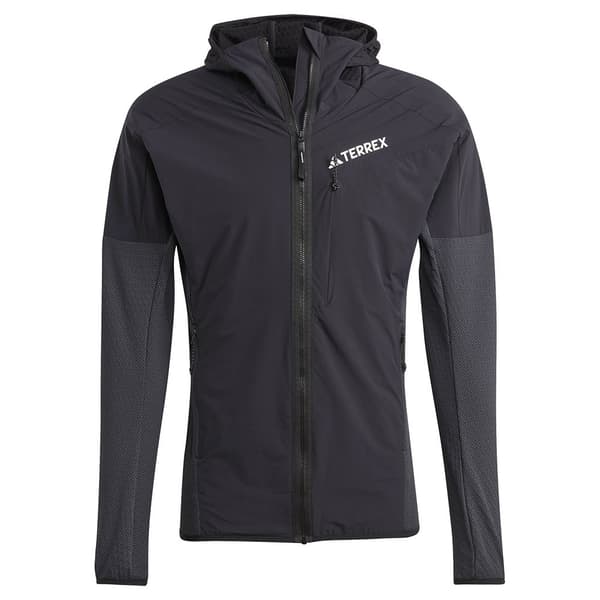 Adidas Fleece Med Fuld Lynlås Terrex Techrock Wind Fleece Sort 2XL Mand