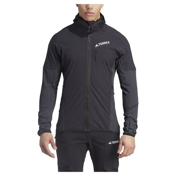 Adidas Fleece Med Fuld Lynlås Terrex Techrock Wind Fleece Sort 2XL Mand