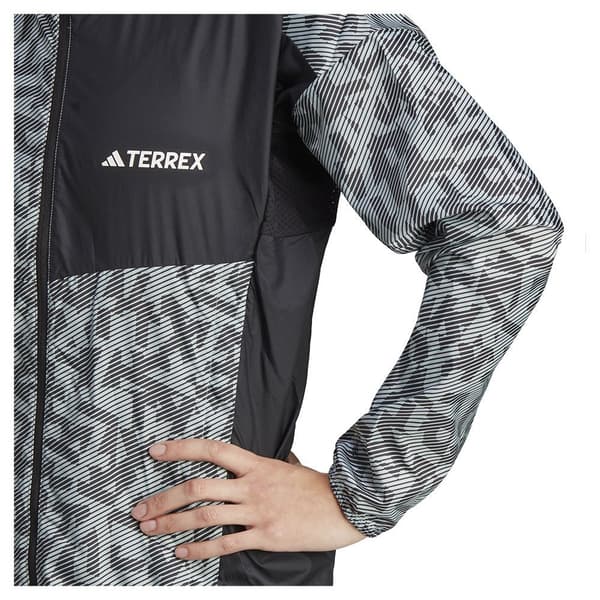 Adidas Takki Terrex Trail Windbreaker Harmaa S Nainen