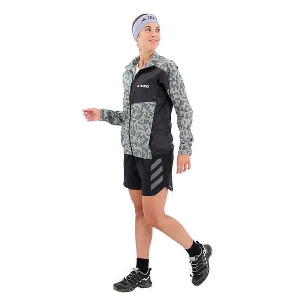 Adidas Takki Terrex Trail Windbreaker Harmaa S Nainen