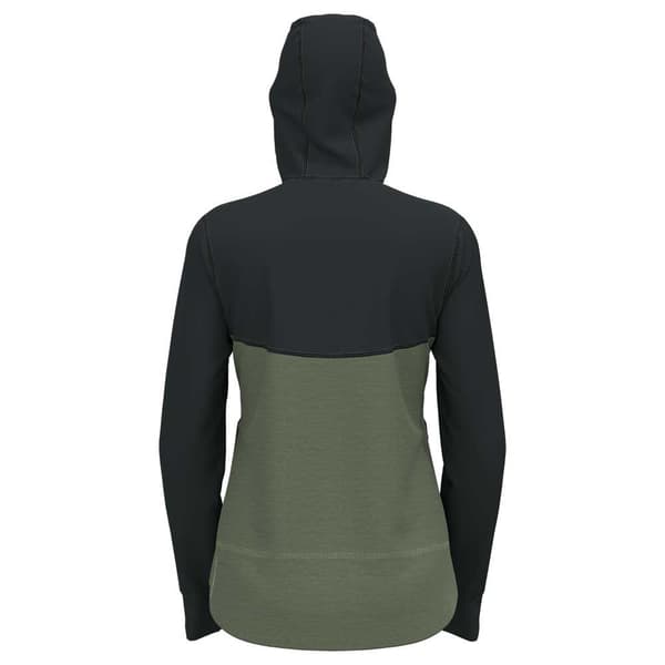 Odlo Täysin Vetoketjullinen Fleece Performance Wool Vihreä M Nainen