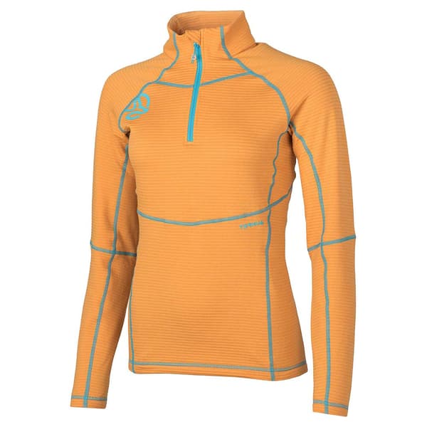 Ternua Halv Blixtlåsfleece Momhill Orange M Kvinna