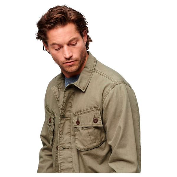 Superdry Överskjorta Military Grönt L Man