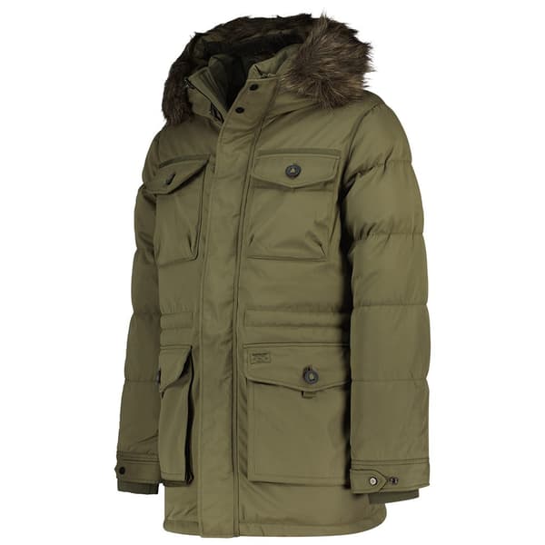 Superdry Parkas Chinook Faux Fur Grönt M Man