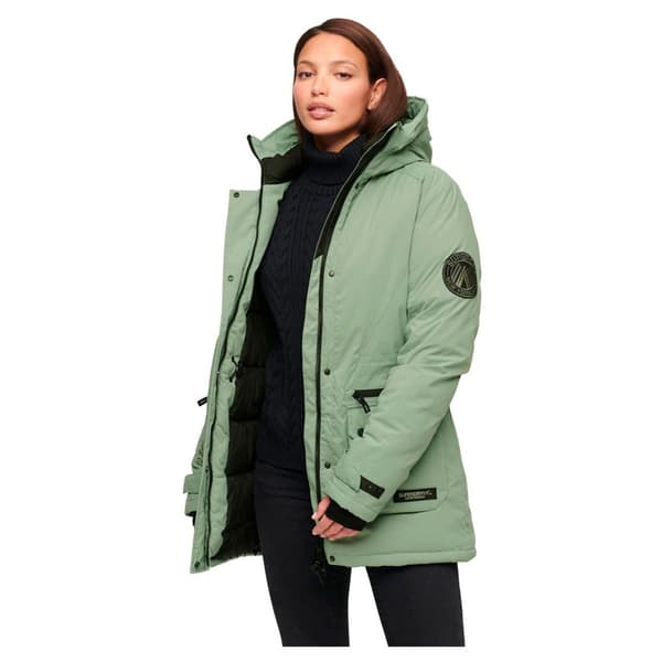 Superdry Vadderad Jacka City Grönt S Kvinna