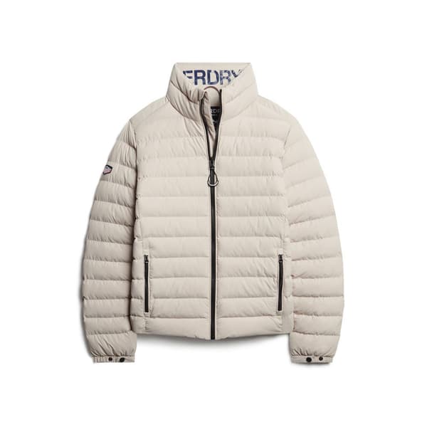 Superdry Vadderad Jacka Fuji Print Beige L Man
