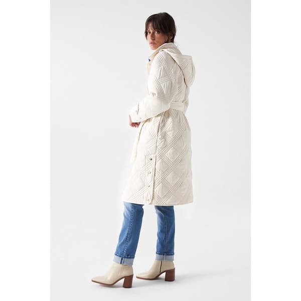 Salsa Jeans Frakke 21006879 Beige M Kvinde