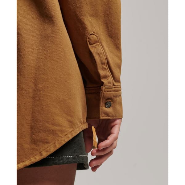 Superdry Överskjorta Denim Brun S Kvinna