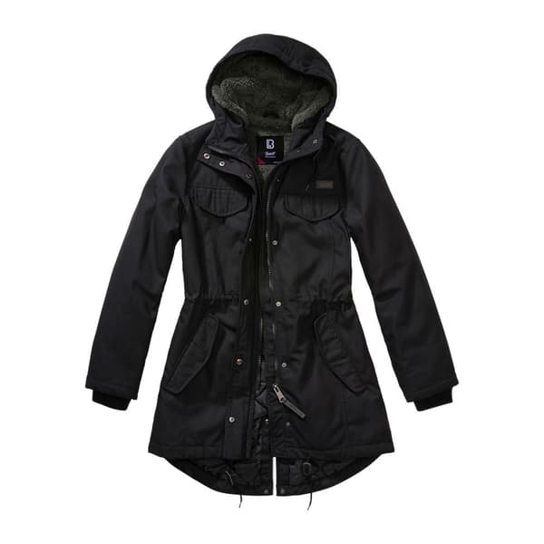 Brandit Parka Marsh Lake Sort XS Kvinde
