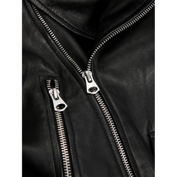 Jack & Jones Læderjakke Calvin Biker Sort XS Kvinde